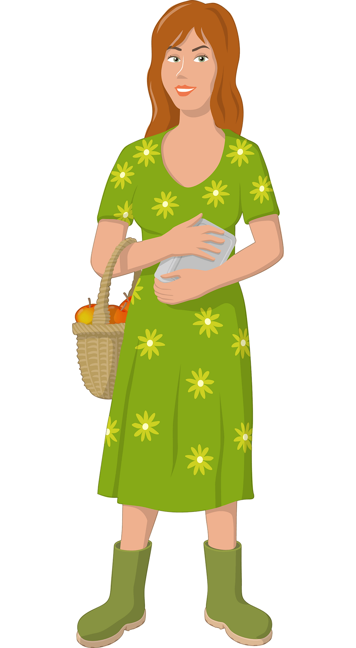 Illustration der Frau des Steinbrucharbeiters