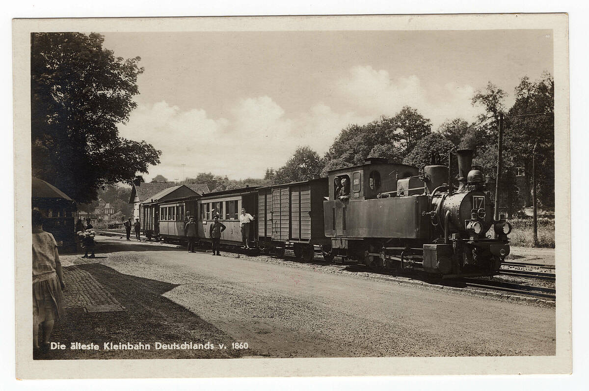 Eisenbahn im Bröltal, um 1930 – Postkarte: Sammlung Jürgen Woelke/LVR-Freilichtmuseum Lindlar